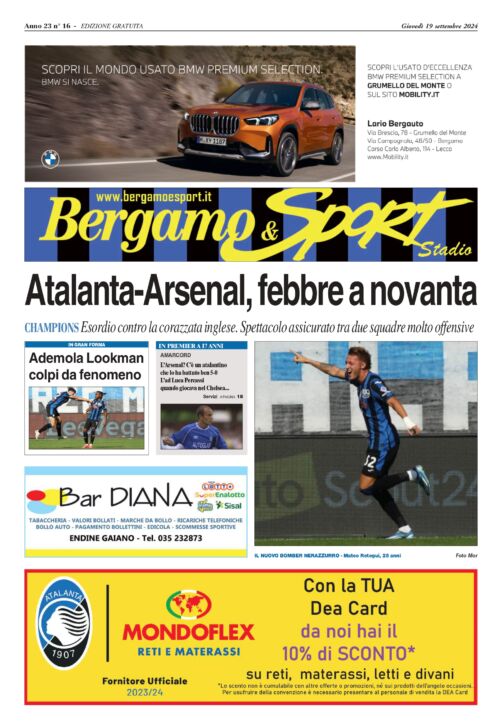 C’è Atalanta-Arsenal febbre a 90, ecco il Bergamo & Sport stadio