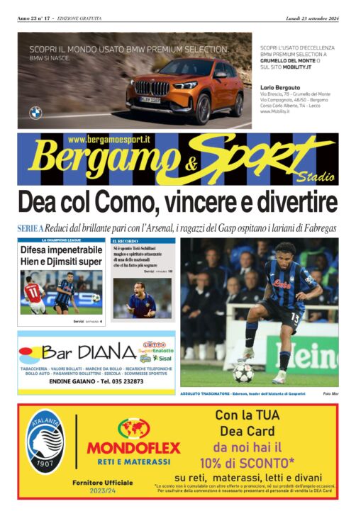Atalanta Como: leggi qui gratuitamente il Bergamo & Sport stadio