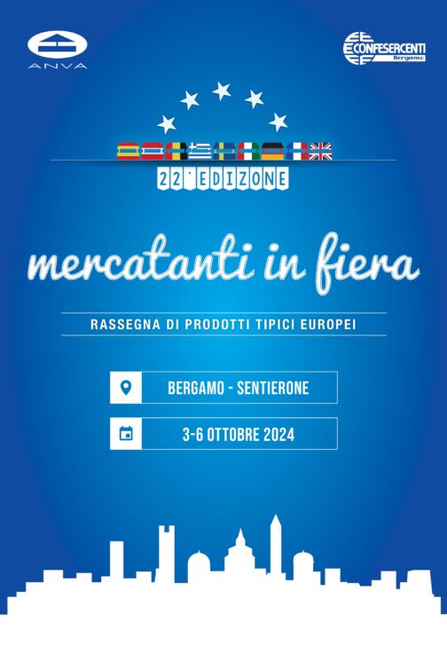 Mercatanti in Fiera, la 22esima edizione della rassegna dei prodotti tipici europei, da giovedì 3 a domenica 6 ottobre
