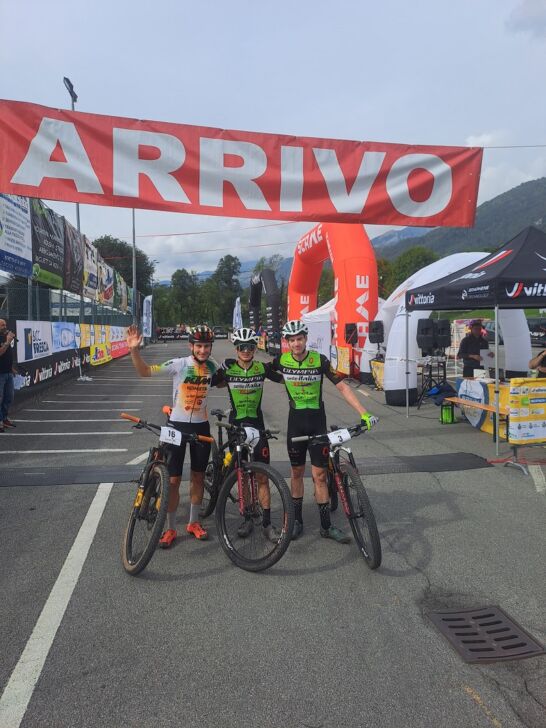 Foccoli e Celestino, re e regina della Presolana Race di mountain bike