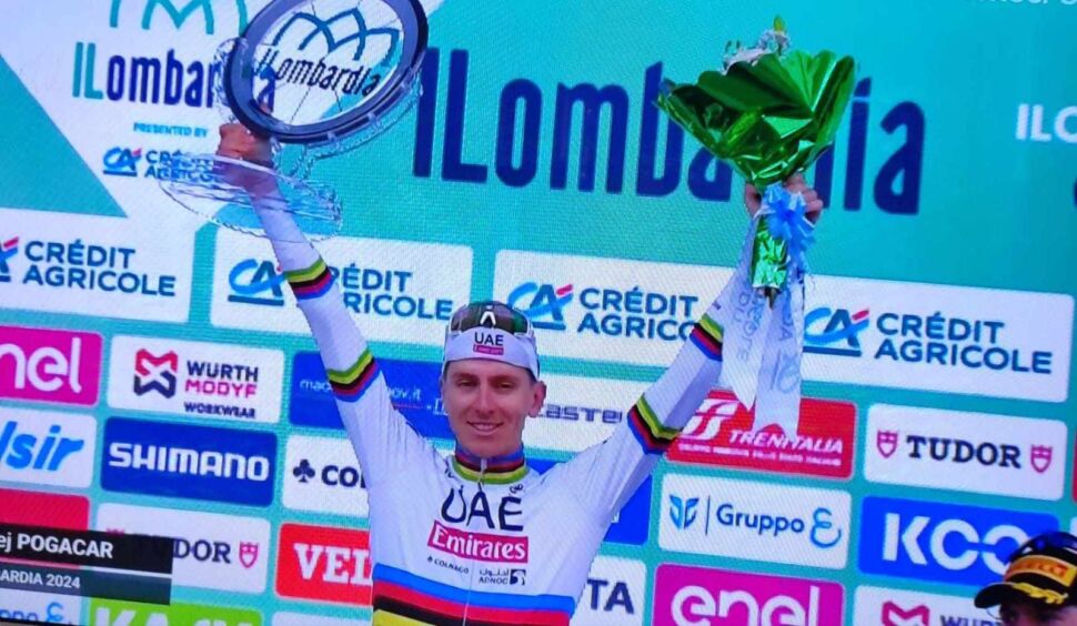 Tadej Pogacar stacca tutti e vince il “Lombardia”