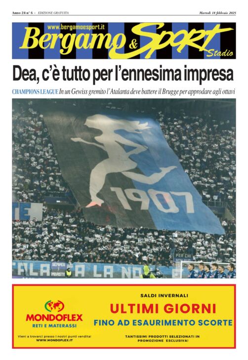 Atalanta-Bruges, leggi qui il Bergamo & Sport stadio