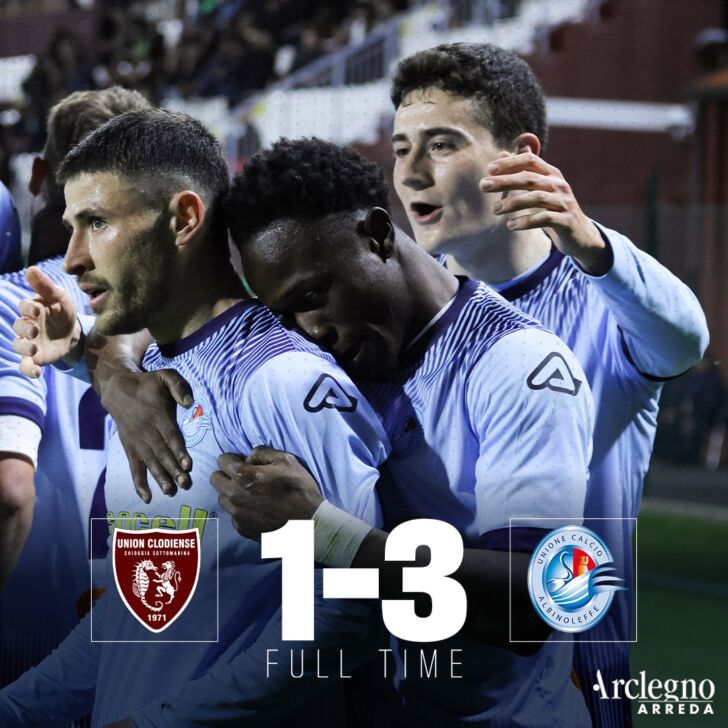 AlbinoLeffe a forza tre a Chioggia: è sempre quarto posto