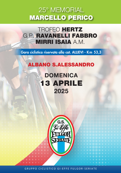 Gi-Effe Fulgor Seriate il 13 aprile ad Albano la gara degli Allievi