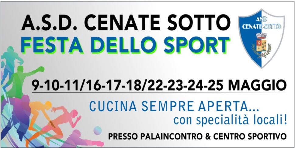 Asd Cenate Sotto, venerdì inizia la festa. Ottima cucina e tantissime iniziative da non perdere