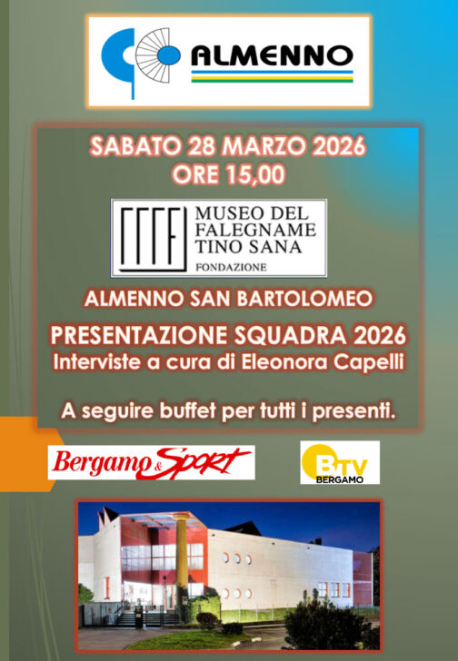 GC Almenno sabato 28 marzo presentazione squadra stagione 2026