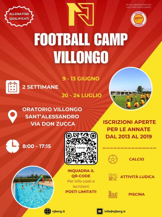 Ecco l’NJ Villongo Football Camp (a Villongo naturalmente)