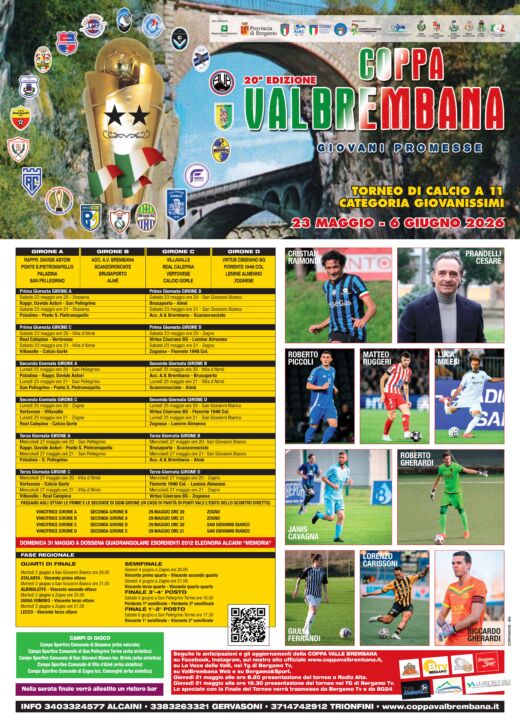 Coppa Valle Brembana, ventesima edizione al via