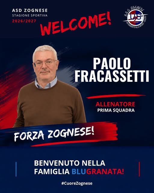 Paolo Fracassetti è il nuovo allenatore della Zognese