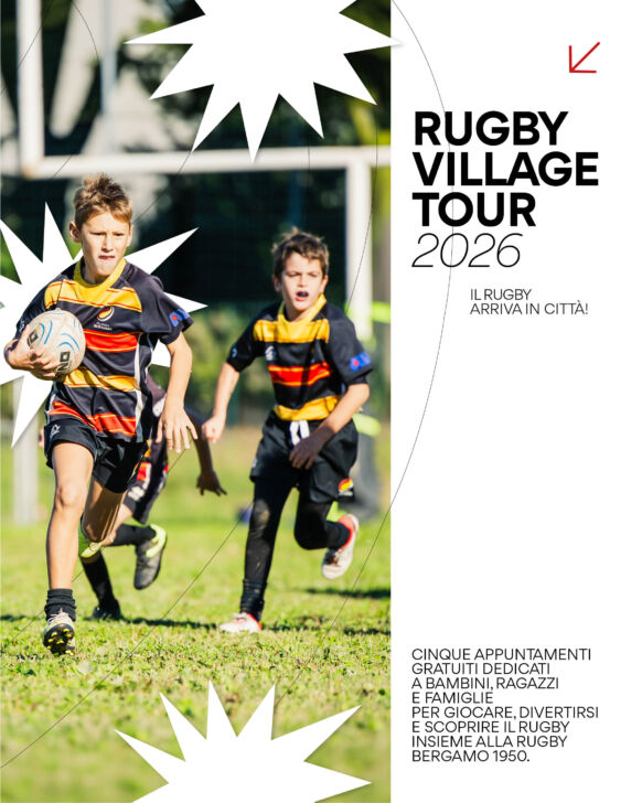 Arriva il ‘Rugby village tour’ per portare lo sport nei quartieri di Bergamo