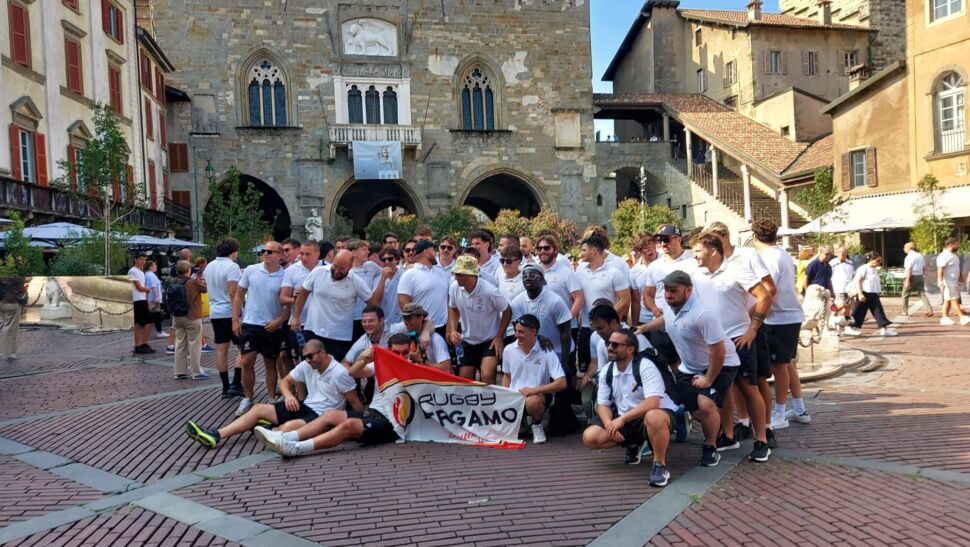 Rugby Bergamo alla conquista di Città Alta: un popolo, una squadra