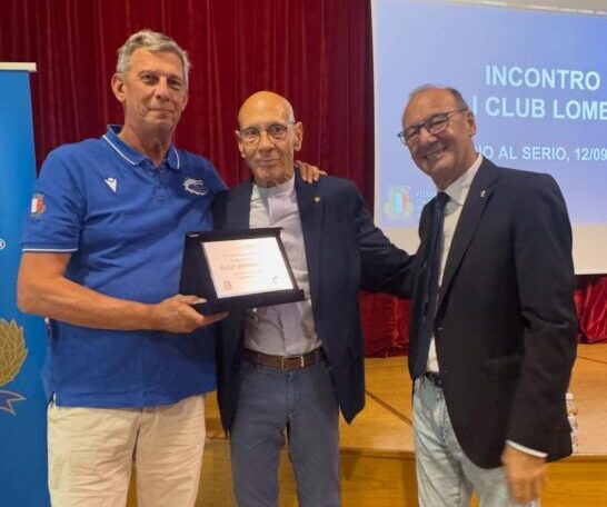 Italian Floor Design Rugby Bergamo, la targa della FIR regionale per il ritorno in A