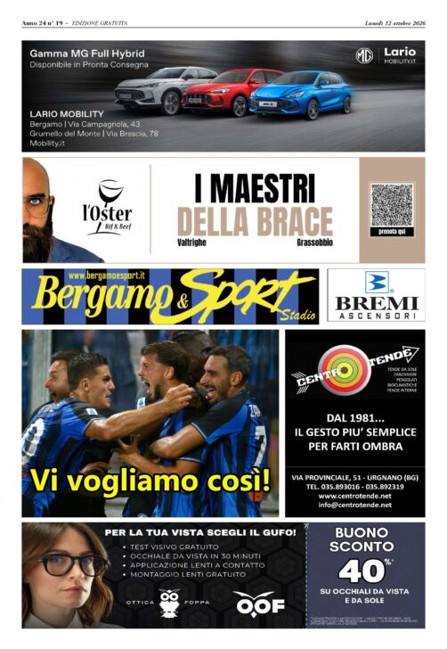 Atalanta-Venezia leggi qui gratis il Bergamo & Sport stadio